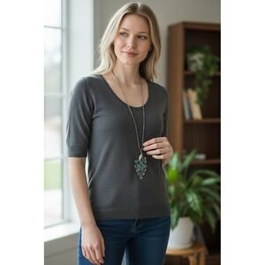 Off Park Collection Peacock Pendant Necklace Silver Tone Multicolor rhinestones